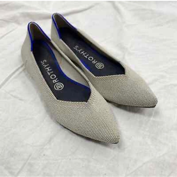 Rothy’s birds eye flax the point new without box size 7.5 - Picture 2 of 5